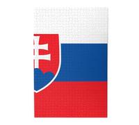 1000 Piece Jigsaw Puzzle for Adults,Flag of Slovakia, Puzzles with Letters on Back, Challenging Puzzle for Game Night Home Décor, 19.7 x 29.5