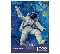 1000 Piece Jigsaw Puzzle for Adults Floating Astronaut in Space Jigsaw Puzzle Toy Wall Decor Wall Decoration Difficult And Challenge 52x38cm/1000pcs