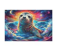 1000 Piece Jigsaw Puzzle for Adults Flower Sea Border 1000 PCS 75x50cm Universal Puzzle for All Occasions Home Decor Family Fun Stress Relief All in One Gift