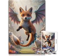 1000 Piece Jigsaw Puzzle for Adults Flying Fox Kit with Dragon Wings Brainteaser Family Games But Fun And Humorous Educational Toy Size 38x26cm