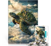1000 Piece Jigsaw Puzzle for Adults Flying Turtle City Made of cardboard for age 14 years and over Fun games Fun activities at home, birthday gifts, travel gifts。size：38x52cm/14.96x20.47inch