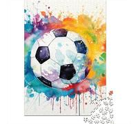 1000 Piece Jigsaw Puzzle for Adults Football Puzzles 1000 Pieces Wooden Board Jigsaw- Relax Puzzles Games-Brain Teaser Puzzle 1000pcs (75x50cm)