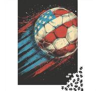 1000 Piece Jigsaw Puzzle for Adults Football Puzzles 1000 Pieces Wooden Board Jigsaw- Relax Puzzles Games-Brain Teaser Puzzle 1000pcs (75x50cm)
