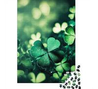 1000-Piece Jigsaw Puzzle for Adults, Four Leaf Clover(2), 52x38cm/1000pcs, Shared Puzzle Activity, Quiet Home Time And Time Together