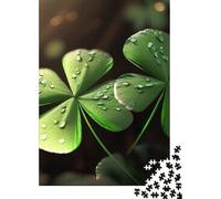 1000-Piece Jigsaw Puzzle for Adults, Four Leaf Clover(20), 52x38cm/1000pcs, Screen-Free Family Time, Weekend Leisure And Weekend Downtime