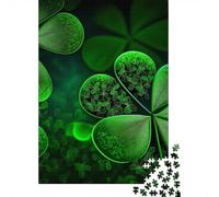 1000-Piece Jigsaw Puzzle for Adults, Four Leaf Clover(9), 52x38cm/1000pcs, Relaxing Home Activity And Holiday Downtime