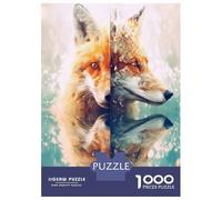 1000 Piece Jigsaw Puzzle for Adults Fox Animals Jigsaw for Adults Relaxing Games Stress Reliever Birthday And Unique Gifts 70x50cm/1000pcs