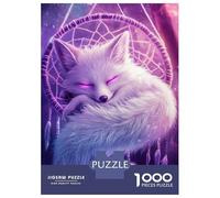 1000 Piece Jigsaw Puzzle for Adults Fox in Dreamcatcher Adult Jigsaw Puzzle Relaxing Games Staycation Kill Time Difficult And Challenge 38x26cm/1000pcs