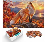 1000 Piece Jigsaw Puzzle for Adults, Fox in Golden Hour Light | For festive leisure at home: Adult jigsaw puzzle with 1000 pieces; for family downtime during the festive period.