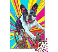 1000 Piece Jigsaw Puzzle for Adults French Bulldog Puzzles 1000 Pieces Paper Board Jigsaw- Relax Puzzles Games-Brain Teaser Puzzle 1000pcs (38x26cm)