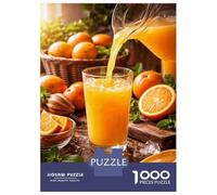 1000 Piece Jigsaw Puzzle for Adults Fresh Orange Juice Pouring Into Glass Puzzles for Adults Toy Wall Decor Presents for Women Difficult And Challenge 38x26cm/1000pcs