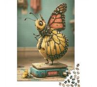1000 Piece Jigsaw Puzzle for Adults, Funny Butterfly on Scale, 52x38cm/1000pcs, Indoor Family Activity, Time Around The Table And Time Together