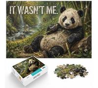 1000 Piece Jigsaw Puzzle for Adults, Funny Panda It Wasn't Me Poster