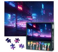1000 Piece Jigsaw Puzzle for Adults - Futuristic Cyberpunk City Pictures, 50x70cm Mindful Challenge, Collectors Edition, for Puzzle Enthusiasts & Family Fun