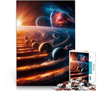 1000 Piece Jigsaw Puzzle for Adults Galactic Dance of Orbits Lernspielzeug mit vollständig ineinander greifenden, zufällig geformten Teilen38x26cm
