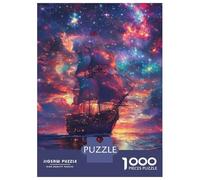 1000 Piece Jigsaw Puzzle for Adults Galactic Sail Voyage -8 Adult Jigsaw Puzzle Relaxing Games Staycation Kill Time Difficult And Challenge 70x50cm/1000pcs