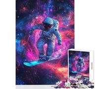 1000 Piece Jigsaw Puzzle for Adults Galactic Snowboarder Fun Interactive Family Experience Wonderful Holiday Giftsing Choice (38x26cm)