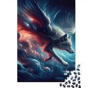 1000 Piece Jigsaw Puzzle for Adults Galactic Wolf Puzzles 1000 Pieces Paper Board Jigsaw- Relax Puzzles Games-Brain Teaser Puzzle 1000pcs (38x26cm)