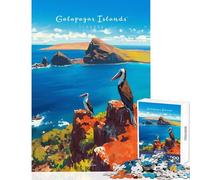 1000 Piece Jigsaw Puzzle for Adults Galapagos Islands Explore Happy Indoor Family Gathering Fun Perfect Holiday Celebration Present (50x75cm)