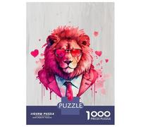 1000 Piece Jigsaw Puzzle for Adults Gangster Lion Funny Puzzles for Adults Relaxing Games Pattern Assembly for Is Ideal As A Gift 38x26cm/1000pcs