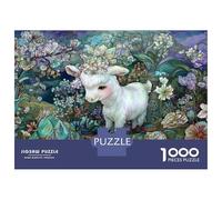 1000 Piece Jigsaw Puzzle for Adults Garden Sheep Art Print Puzzles for Adults Relaxing Games Pattern Assembly for Is Ideal As A Gift 52x38cm/1000pcs