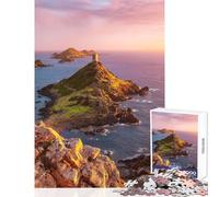 1000 Piece Jigsaw Puzzle for Adults Genoese Tower Archipelago Fun Games Stress Reliever Home Decoration Toys Enhance Love between Couples (38x52cm)