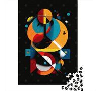 1000-Piece Jigsaw Puzzle for Adults, Geometric Orbit - Modern Abstract in Motion, 38x26cm/1000pcs, Family Activity, Time Around The Table And Couples And Families