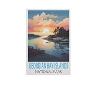 1000 Piece Jigsaw Puzzle for Adults，Georgian Bay Islands National Park，Wood Puzzle - for Adults Teens Educational Toys Gifts（75x50cm）-GJ79