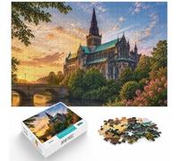 1000 Piece Jigsaw Puzzle for Adults, Glasgow Scotland Travel Art | Adult jigsaw puzzle with 1000 pieces; fits long December evenings; for family downtime during the festive period.