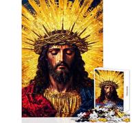 1000 Piece Jigsaw Puzzle for Adults Glory of Jesus Christ Fun Interactive Family Experience Wonderful Holiday Giftsing Choice (50x75cm)