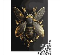 1000 Piece Jigsaw Puzzle for Adults Gold Bee Puzzles 1000 Pieces Paper Board Jigsaw- Relax Puzzles Games-Brain Teaser Puzzle 1000pcs (38x26cm)