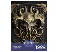 1000 Piece Jigsaw Puzzle for Adults Golden Cthulhu Monarch Jigsaw for Adults Relaxing Games Stress Reliever Birthday And Unique Gifts 38x26cm/1000pcs