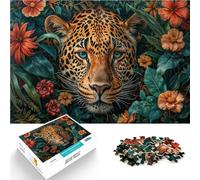 1000 piece jigsaw puzzle for adults golden eyes panther Made of wood Suitable for ages 14 and up learning educational game Improving love between couples。size：50x75cm/19.68x29.52inch