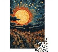 1000 Piece Jigsaw Puzzle for Adults Golden Harvest Fields Jigsaw for Adults Family Game Difficult Challenge Birthday And Unique Gifts 52x38cm/1000pcs