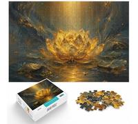 1000 Piece Jigsaw Puzzle for Adults, Golden Lotus Harmony | For quiet time before New Year: Adult jigsaw puzzle with 1000 pieces offers for the Christmas break.