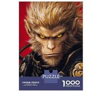 1000 Piece Jigsaw Puzzle for Adults Golden Monkey Warrior -4 Puzzles for Adults Fun Games Precision Cutting Difficult And Challenge 38x26cm/1000pcs