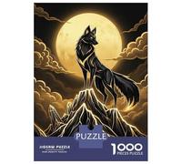 1000 Piece Jigsaw Puzzle for Adults Golden Wolf on Crystal Mountain Jigsaw Puzzle Toy Wall Decor Wall Decoration Difficult And Challenge 70x50cm/1000pcs