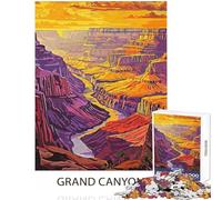 1000 Piece Jigsaw Puzzle for Adults Grand Canyon Sunset Fun Interactive Family Experience Wonderful Holiday Giftsing Choice (38x52cm)