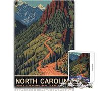 1000 Piece Jigsaw Puzzle for Adults Grandfather Mountain SD Challenging Game Toys Presents for Women Great Gift Size 38x52cm