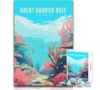 1000 Piece Jigsaw Puzzle for Adults Great Barrier Reef Educational Game Birthday Present Gift For Birthdays Size 50x75cm