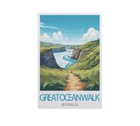 1000 Piece Jigsaw Puzzle for Adults，Great Ocean Walk Australia，wooden Puzzle - for Adults Teens Educational Toys Gifts（75x50cm）-AI16