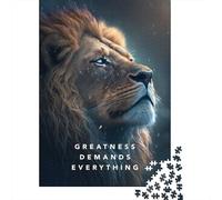 1000-Piece Jigsaw Puzzle for Adults, Greatness Motivation, 38x26cm/1000pcs, Festive Gift Idea, Screen-Free Activity And Cosy Winter Evenings