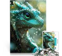 1000 Piece Jigsaw Puzzle for Adults Green Baby Dragon lustige Spiele für die ganze Familie tolles Geschenk38x26cm