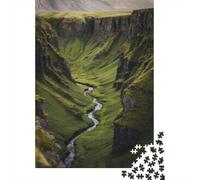1000 Piece Jigsaw Puzzle for Adults, Green Canyon with River