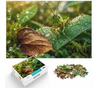 1000 Piece Jigsaw Puzzle for Adults, Green Grasshopper on Leaf | For a calm Advent activity, this adult jigsaw puzzle with 1000 pieces offers a longer activity for the holidays.