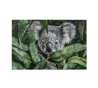 1000 Piece Jigsaw Puzzle for Adults,Green Leaf Koala, Puzzles with Letters on Back, Challenging Puzzle for Game Night Home Décor, 19.7 x 29.5