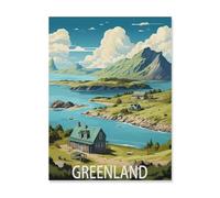 1000 Piece Jigsaw Puzzle for Adults，Greenland Island Lake，paper Puzzle - for Adults Teens Educational Toys Gifts（50x70cm）-T43