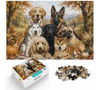 1000 Piece Jigsaw Puzzle for Adults, Group Portrait of Various Dog Breeds | For quiet Christmas days: Adult jigsaw puzzle with 1000 pieces fits relaxed evenings through December.