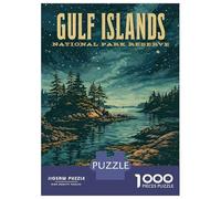 1000 Piece Jigsaw Puzzle for Adults Gulf Islands National Park Reserve Vintage Puzzles for Adults Family Game A Work of Art Unique Gifts for Birthday And Christmas 70x50cm/1000pcs