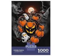 1000 Piece Jigsaw Puzzle for Adults Halloween Jack-o-Lantern Teenager Puzzles Relaxing Games Enhance Memory Unique Gifts for Birthday And Christmas 70x50cm/1000pcs